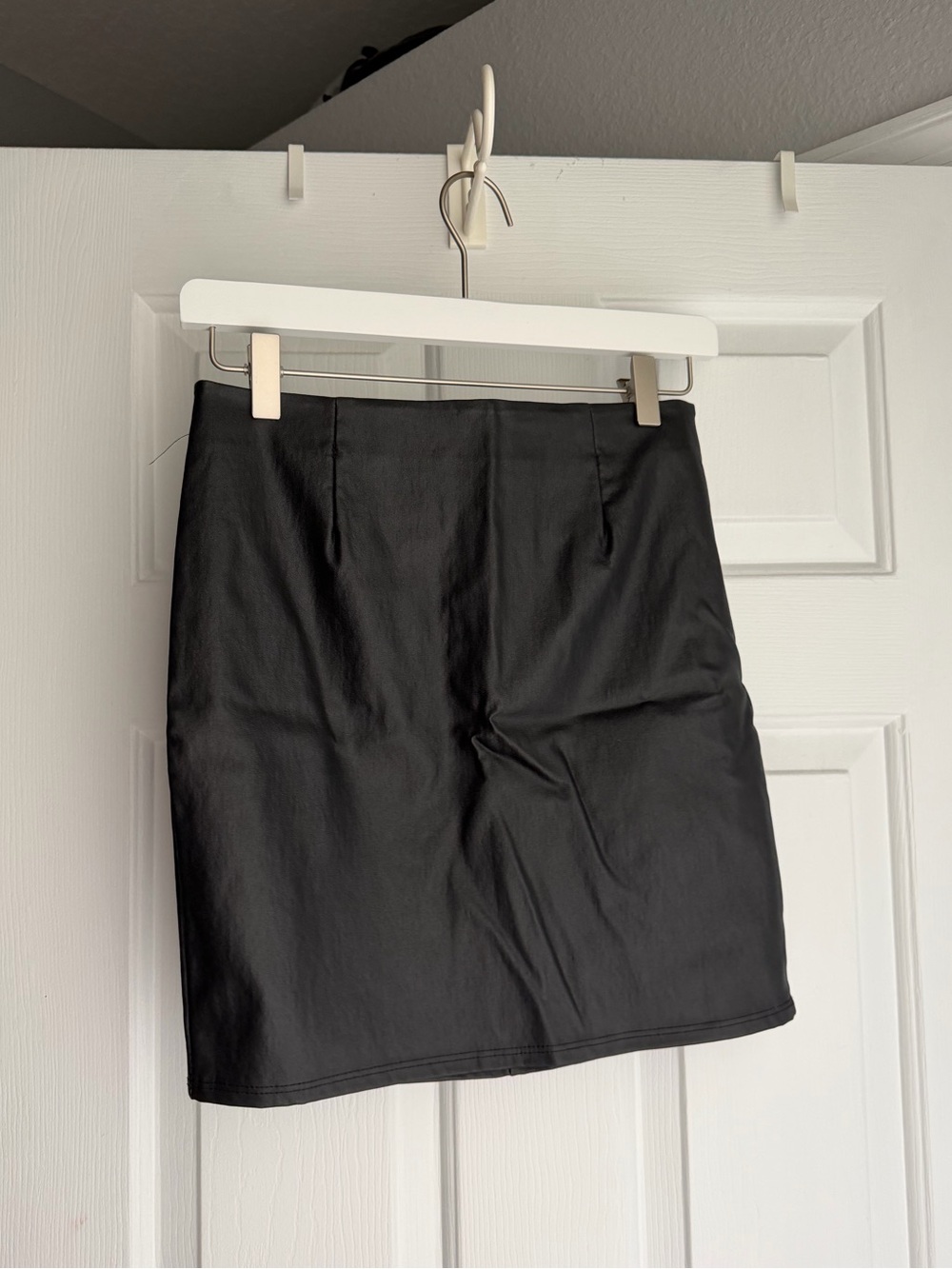 Windsor Black Faux Leather Mini Skirt